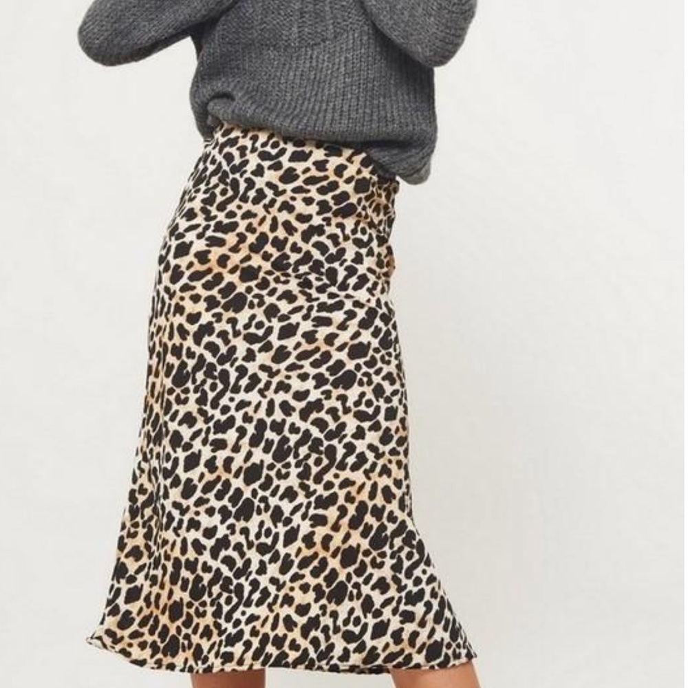 Leopard Midi Skirt